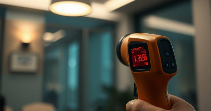 Termômetro Digital Infravermelho com Certificado de Calibração para Precisão e Confiabilidade